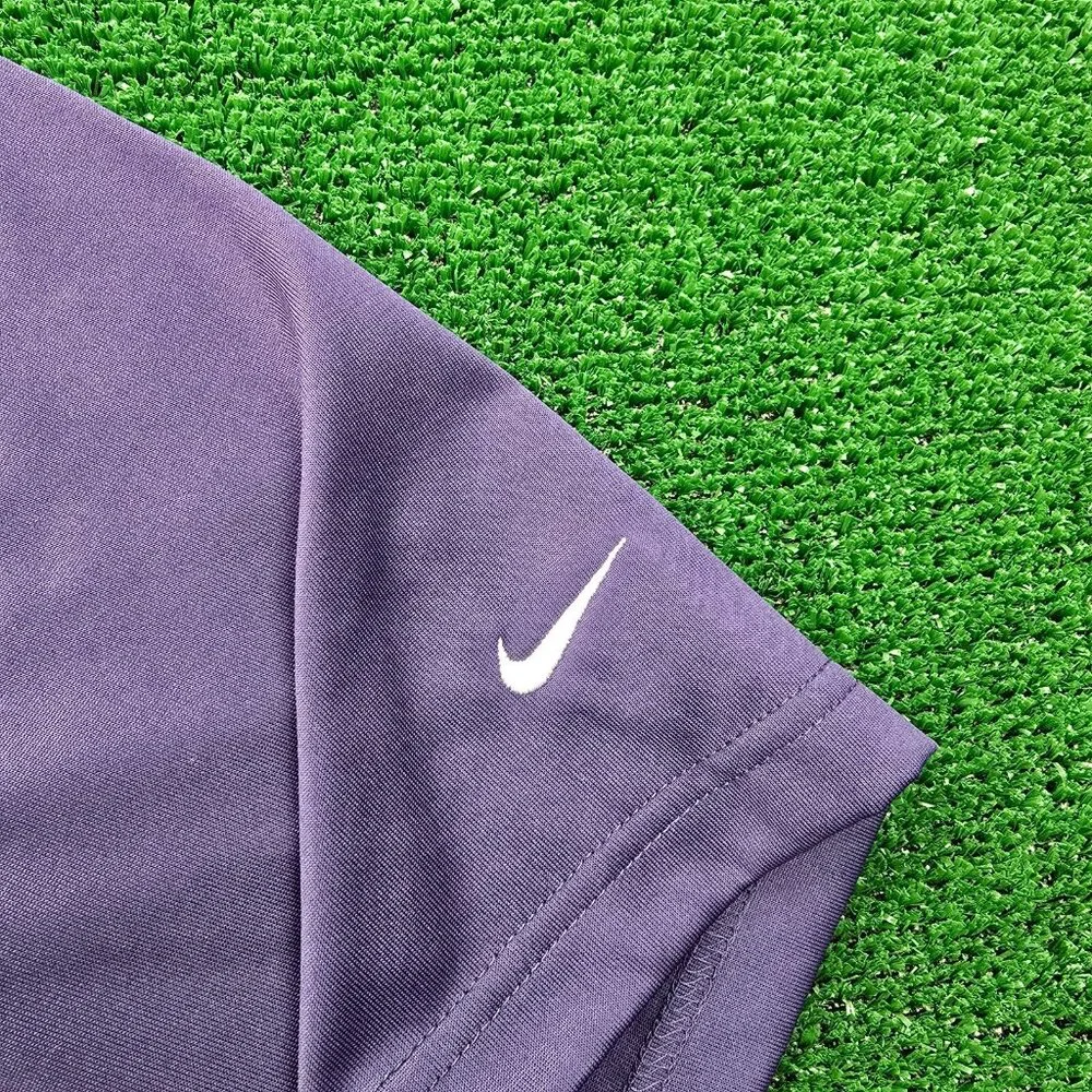 Nike Golf Polo Shirt Mens Large Purple Y2K‎ Medinah Country Club Dri Fit